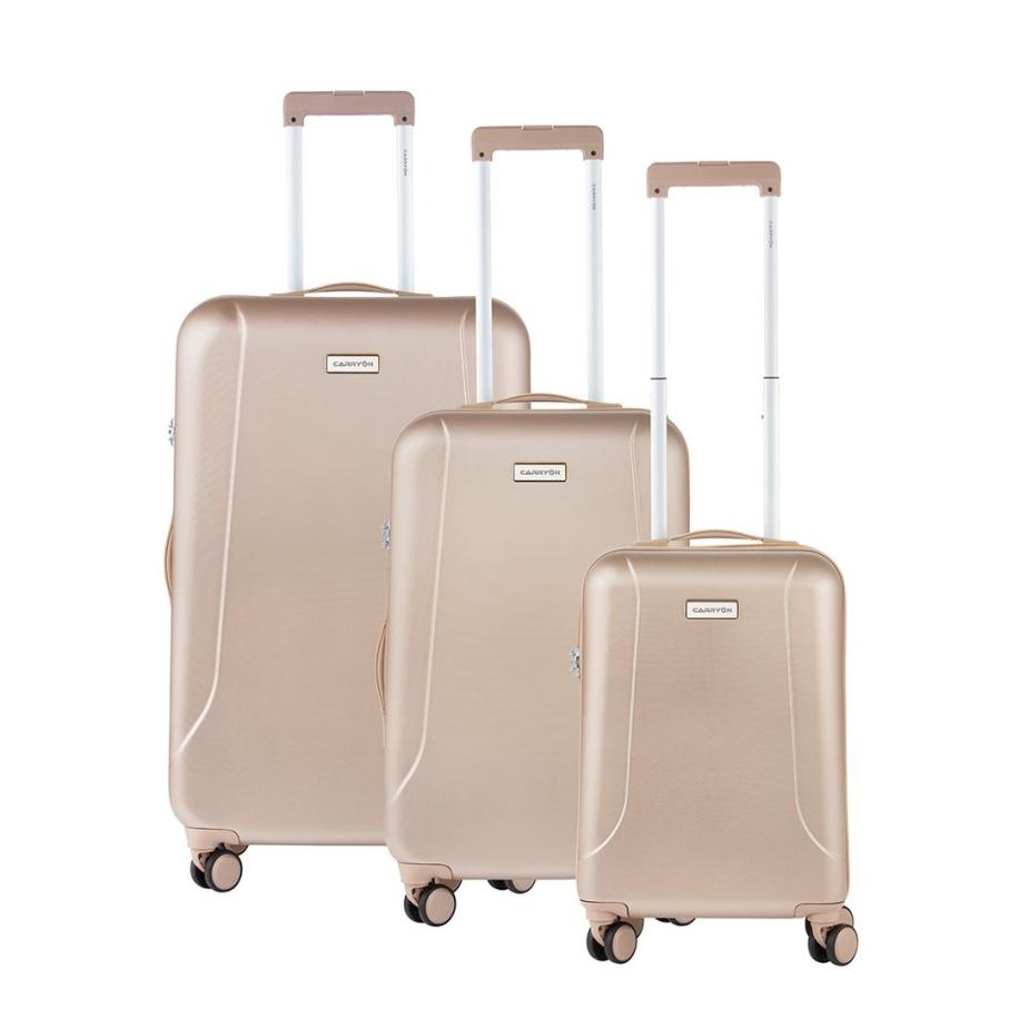CarryOn Skyhopper Trolleyset 3pcs TSA champagne Goud