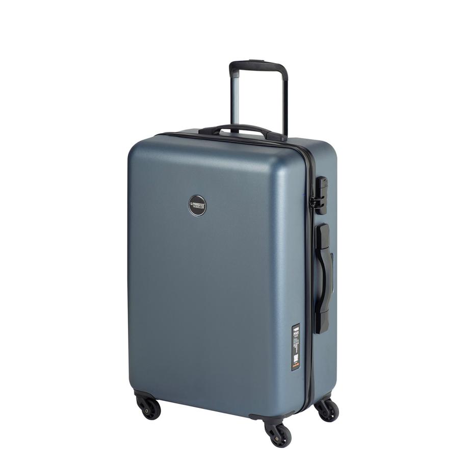 Princess Traveller PT-01 with Scale Medium Trolley platinum navy Blauw