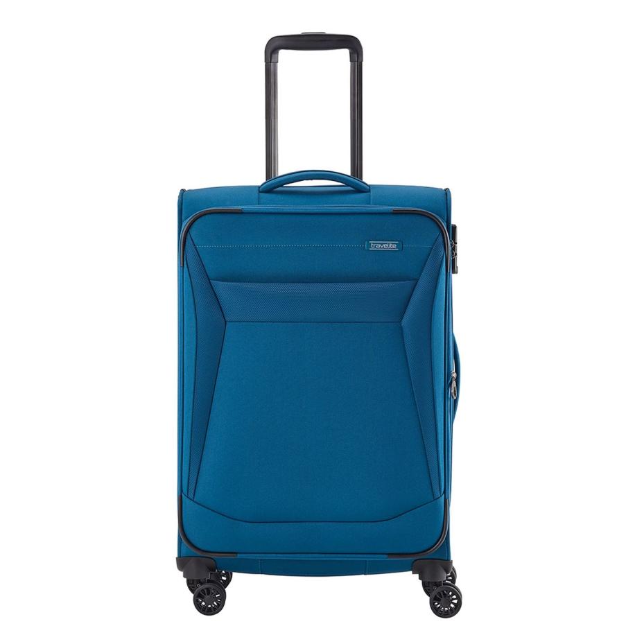 Travelite Chios 4 Wiel Trolley M petrol Blauw