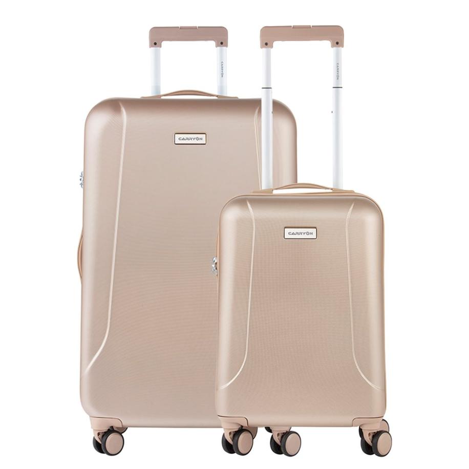 CarryOn Skyhopper 55 + 78 Set champagne Goud