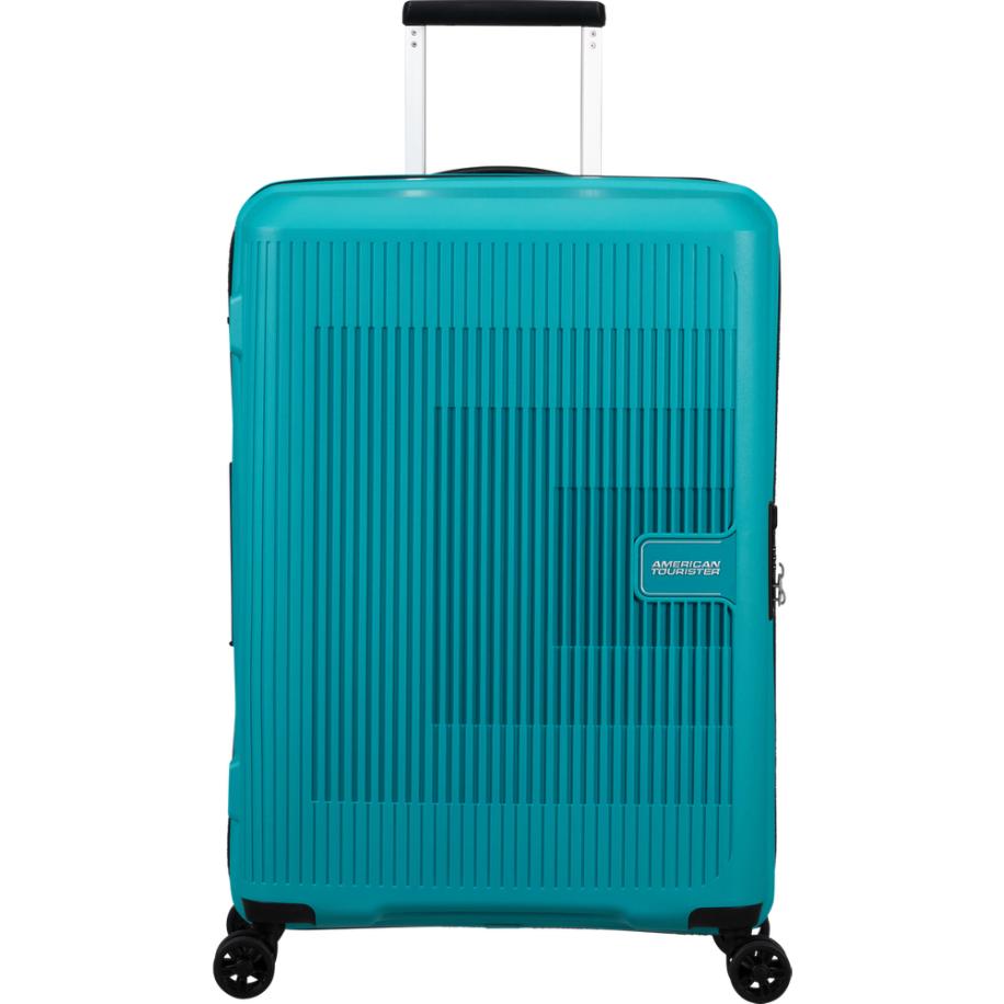 American Tourister Aerostep Spinner 67 Exp turquoise tonic Harde Koffer Blauw