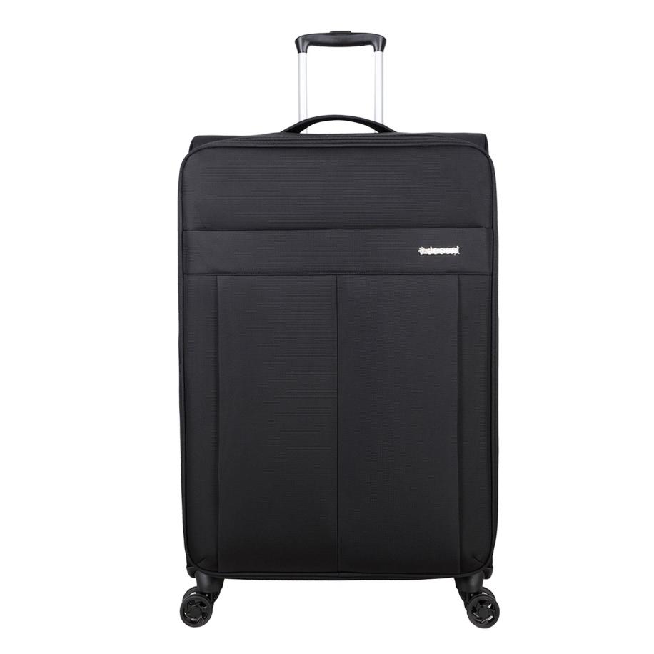 Decent D-Upright Trolley 76 black Zachte koffer Zwart