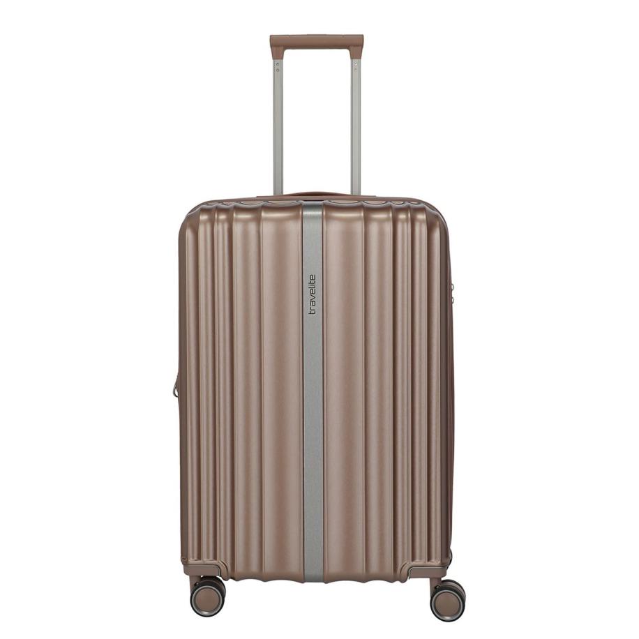Travelite Paros 4W Trolley M cappuccino Bruin