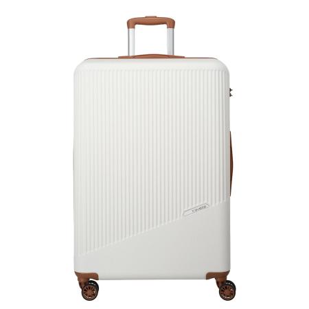 Travelite Bali 4 Wiel Trolley L white/cognac