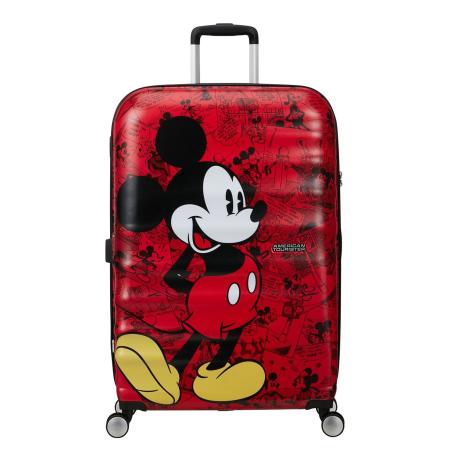 American Tourister Wavebreaker Disney Spinner 77/28 TSA mickey comics red