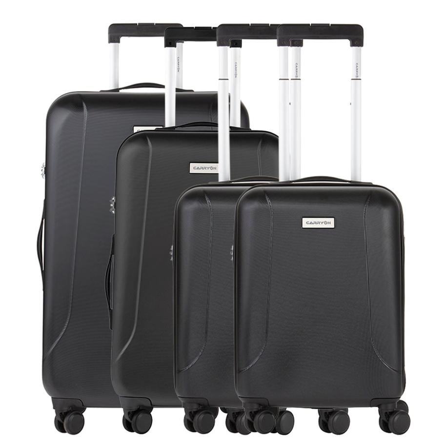 CarryOn Skyhopper 4-Delige Kofferset S/S/M/L black Zwart