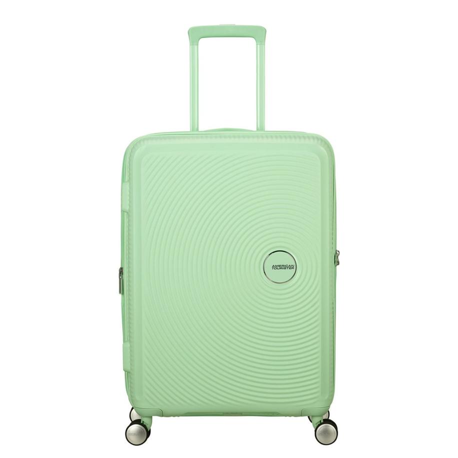 American Tourister Soundbox Spinner 67/24 TSA Expandable pastel green Groen