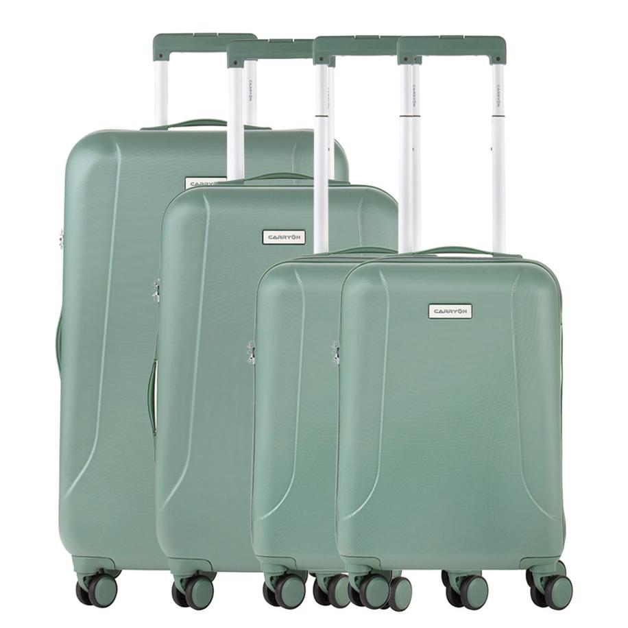 CarryOn Skyhopper 4-Delige Kofferset S/S/M/L olive Groen