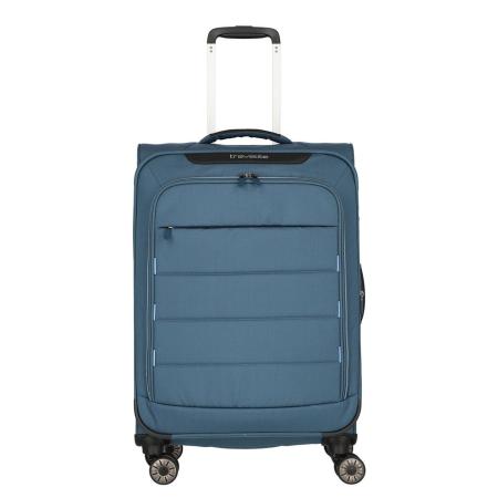 Travelite Skaii 4 Wheel Trolley M Expandable blue