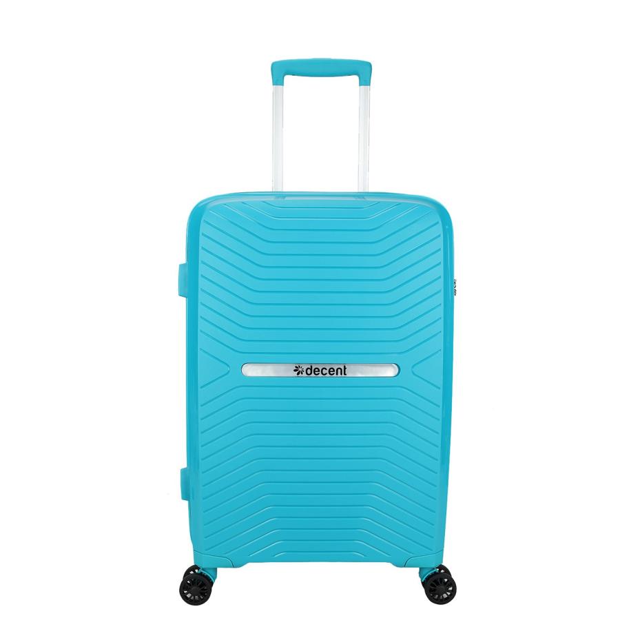 Decent Cross-One Trolley 66 light blue Harde Koffer Blauw