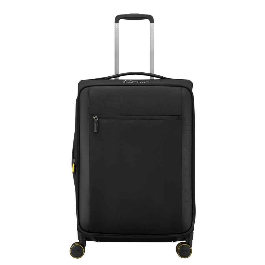 Delsey Montmartre 3 Spinner 68 Expandable black Zwart