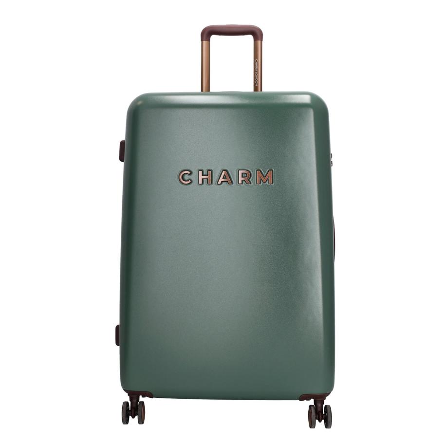 Charm London Capetown Trolley L darkgreen Groen
