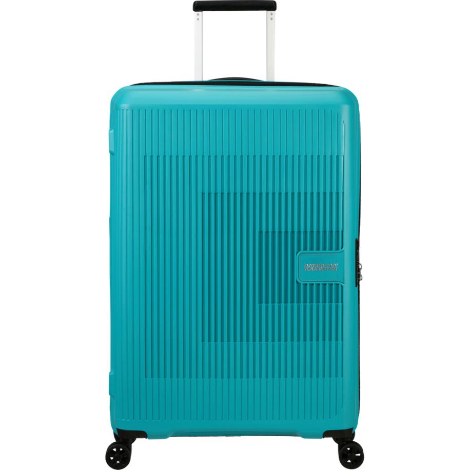 American Tourister Aerostep Spinner 77 Exp turquoise tonic Harde Koffer Blauw