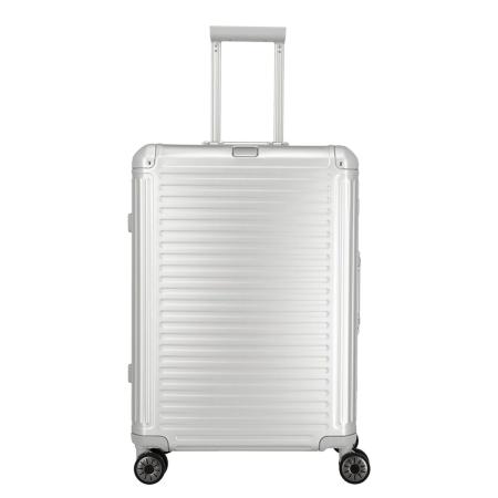 Travelite Next 2.0 Aluminium 4w Trolley M silver Harde Koffer