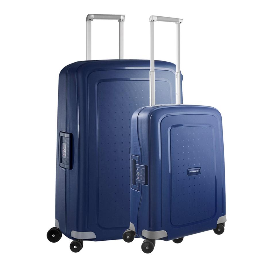 Samsonite S'Cure Spinner 55 + 75 Set dark blue Blauw