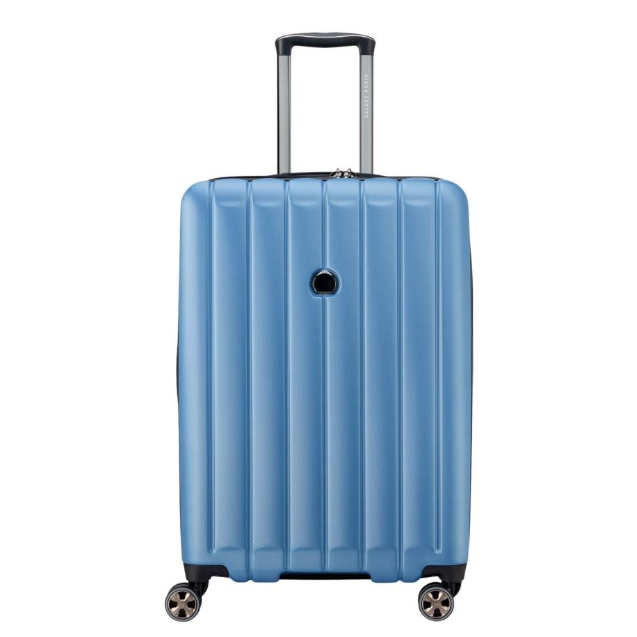 Delsey Longitude Spinner 69 Expandable blue Blauw