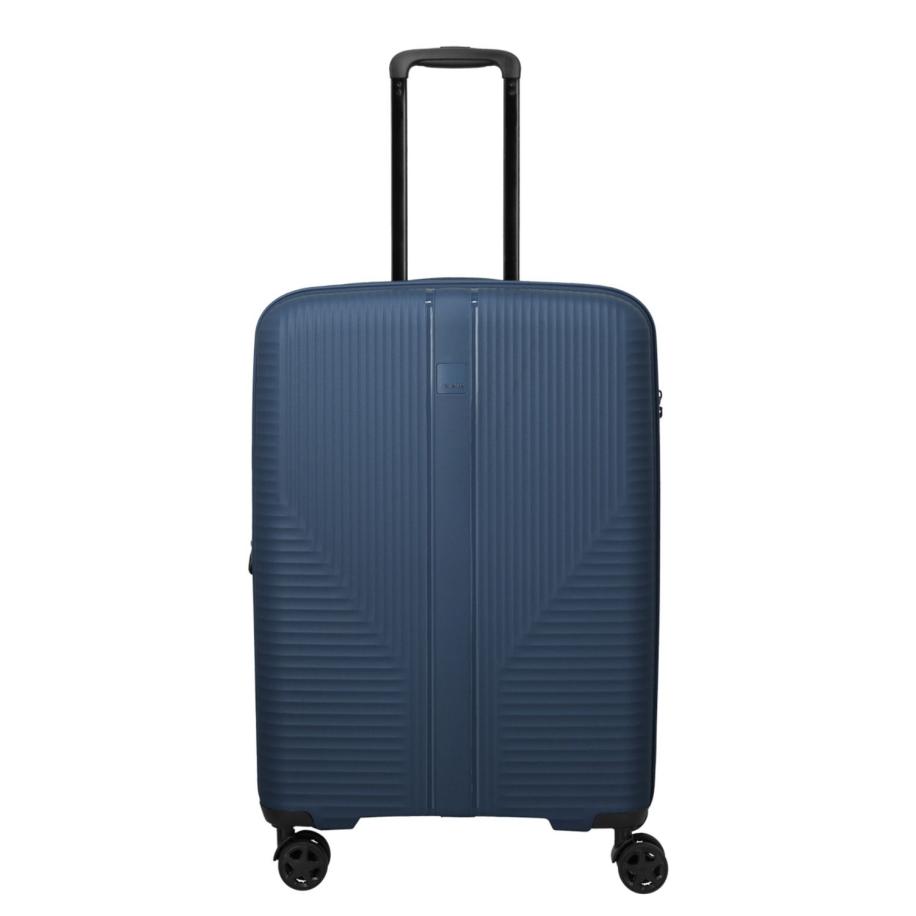 Travelite Air Stripe Spinner M Expandable navy Blauw
