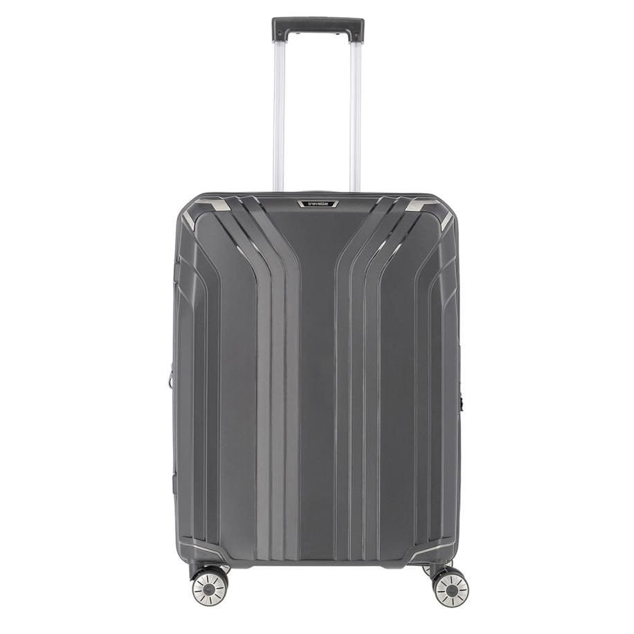 Travelite Elvaa 4 Wiel Trolley M Expandable black Zwart