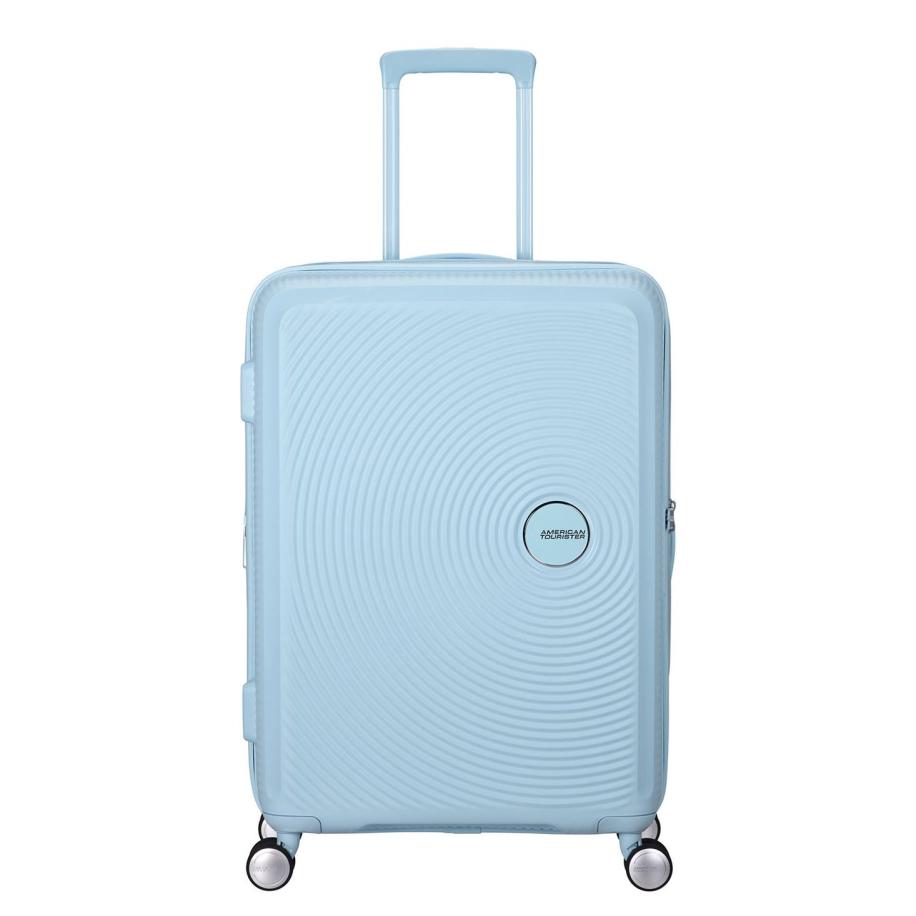 American Tourister Soundbox Spinner 67/24 TSA Expandable pastel blue Blauw