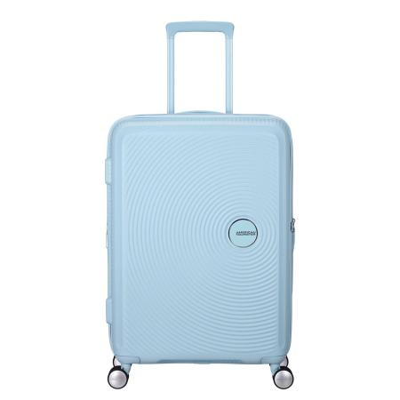 American Tourister Soundbox Spinner 67/24 TSA Expandable pastel blue