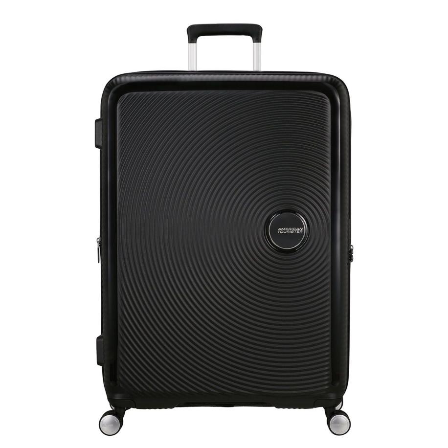 American Tourister Soundbox Spinner 80/30 TSA Expandable bass black Zwart