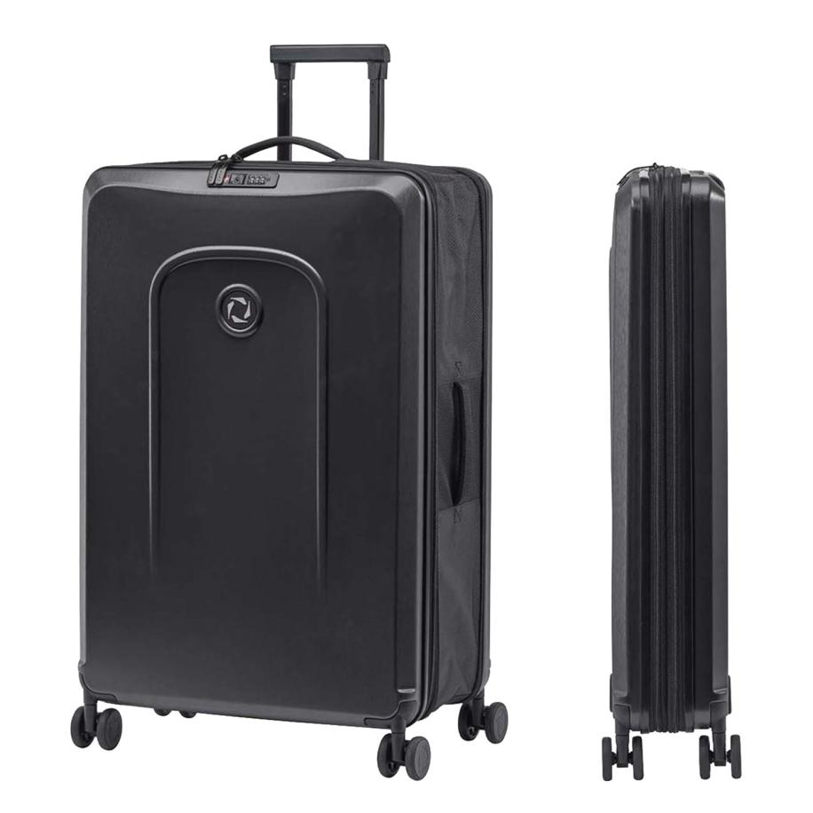 Senz Foldaway Check-In Trolley Large pure black Zwart