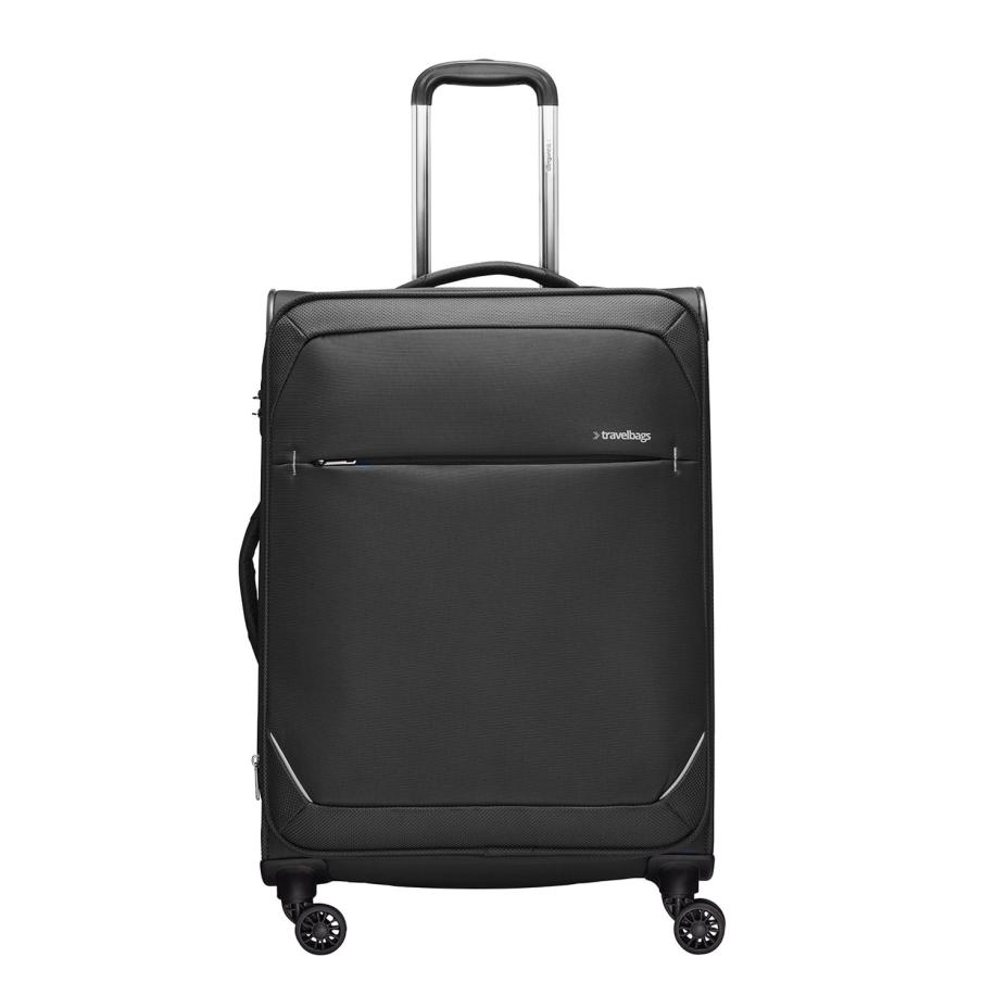 Travelbags The Base Soft Trolley 68 black Zwart