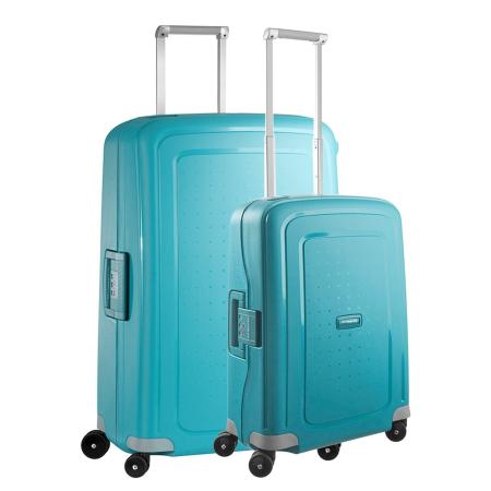 Samsonite S'Cure Spinner 55 + 75 Set aqua blue