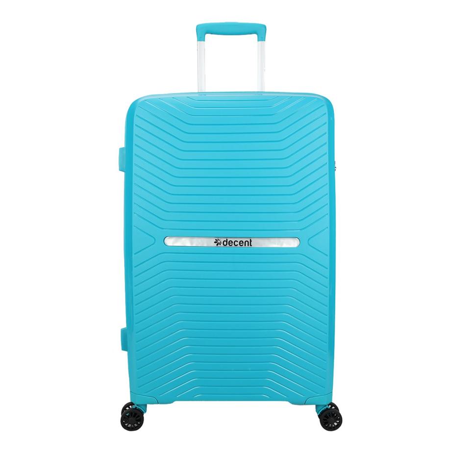 Decent Cross-One Trolley 76 light blue Harde Koffer Blauw