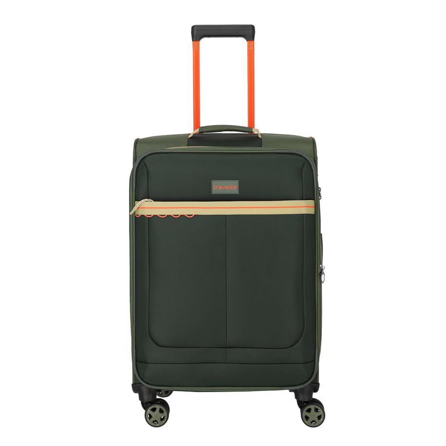 Travelite Color Craze 4 Wheel Trolley M olive Groen