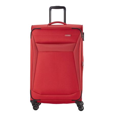 Travelite Chios 4 Wiel Trolley L red Zachte koffer
