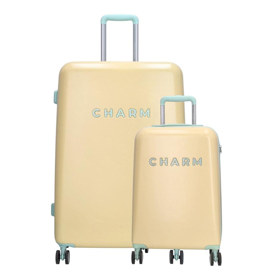 Charm London Capetown Trolley Set soft yellow Geel