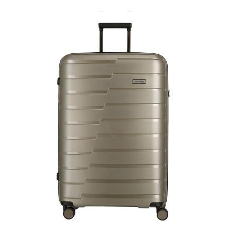 Travelite Air Base 4 Wiel Trolley L champagne metallic Harde Koffer