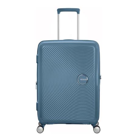 American Tourister Soundbox Spinner 67 Expandable stone blue