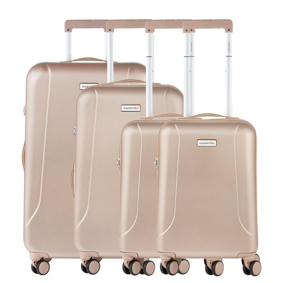CarryOn Skyhopper 4-Delige Kofferset S/S/M/L champagne Goud