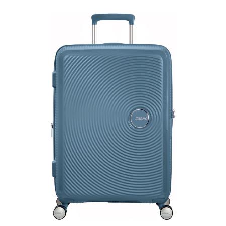 American Tourister Soundbox Spinner 77 Expandable stone blue