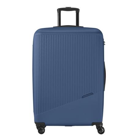 Travelite Bali 4 Wiel Trolley L blue Harde Koffer