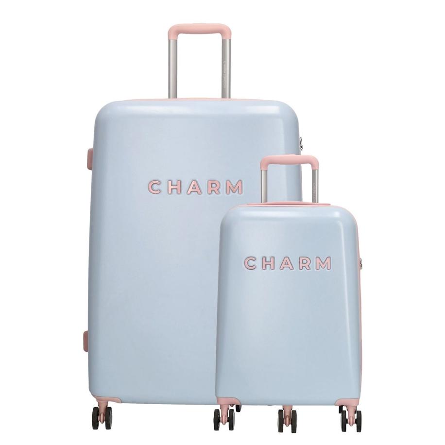 Charm London Capetown Trolley Set baby blue Blauw