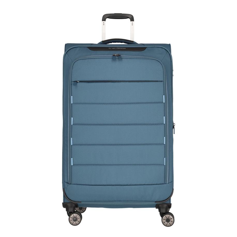 Travelite Skaii 4 Wheel Trolley L Expandable blue Blauw