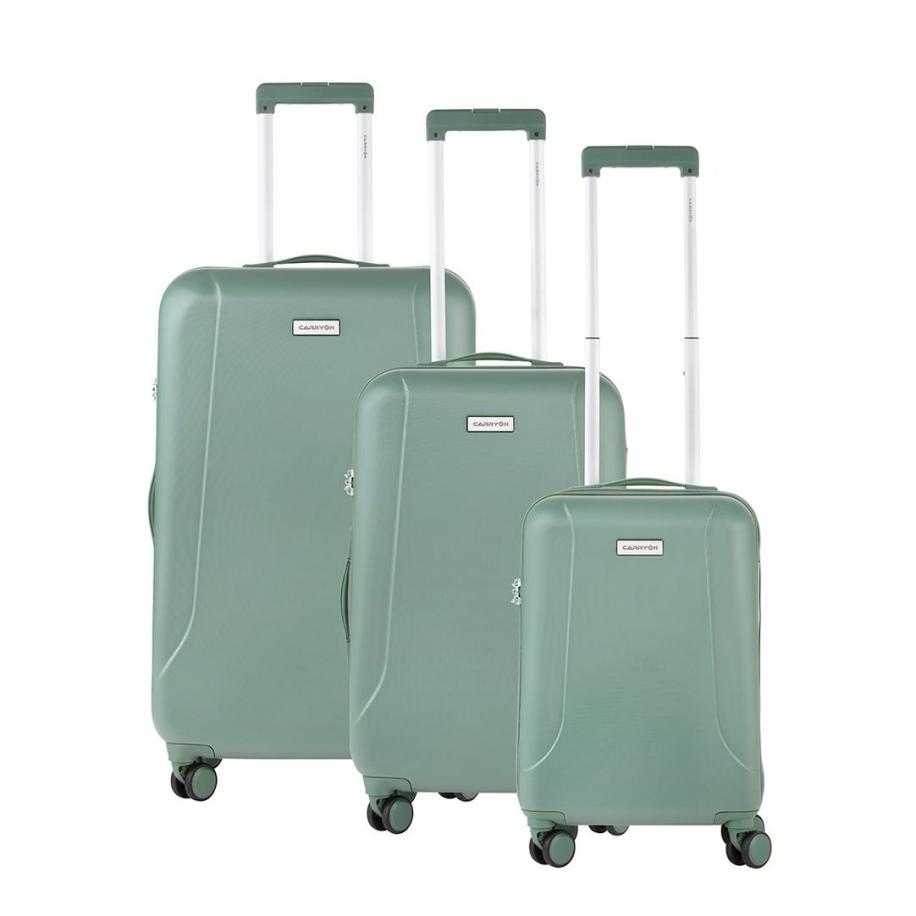 CarryOn Skyhopper Trolleyset 3pcs TSA olive Groen