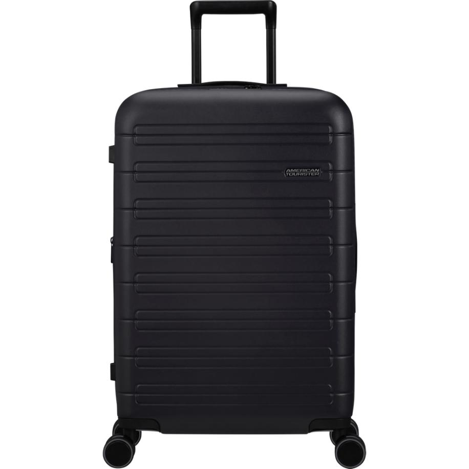 American Tourister Novastream Spinner 67 Exp dark slate Harde Koffer Blauw