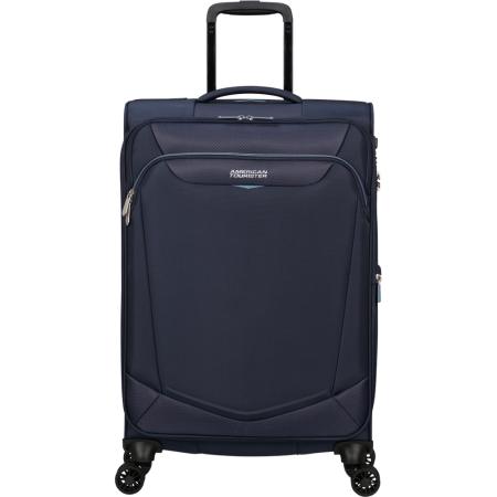 American Tourister Summerride Spinner M Exp navy Zachte koffer