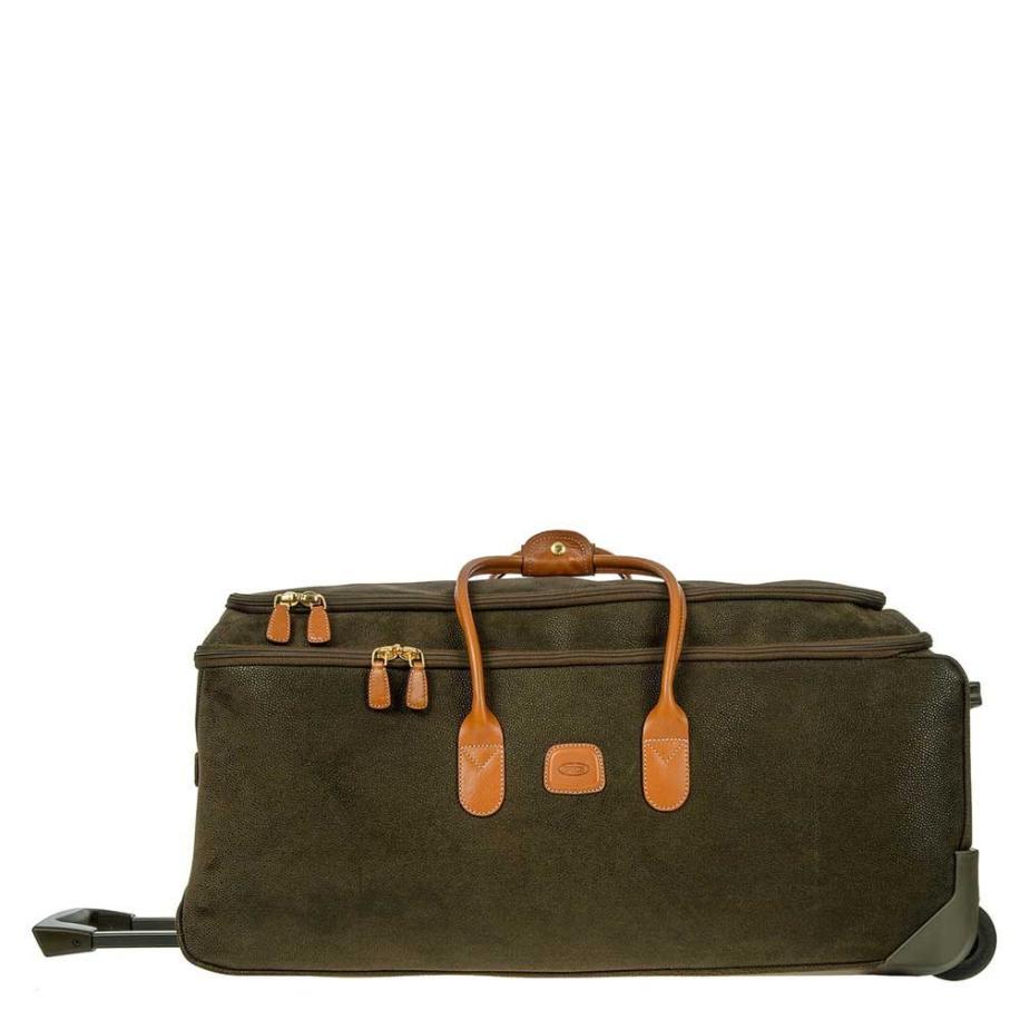 Bric&apos;s Life Holdall Reistas met Wielen 70 olive Trolley Reistas Groen