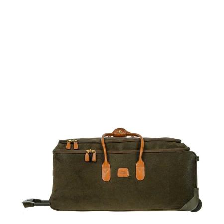 Bric's Life Holdall Reistas met Wielen 70 olive Trolley Reistas