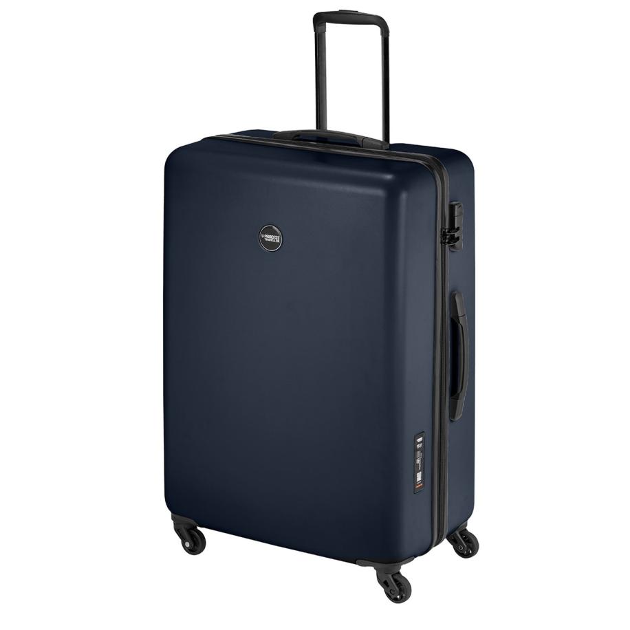 Princess Traveller PT-01 Large Trolley platinum navy Blauw