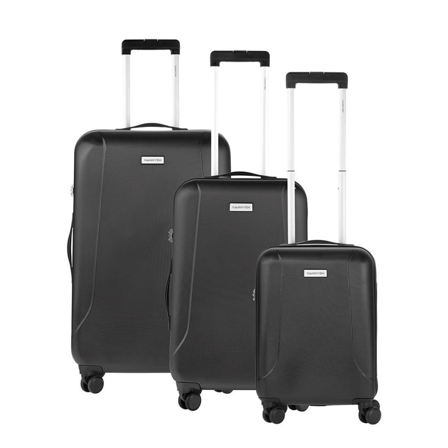 CarryOn Skyhopper Trolleyset 3pcs TSA black Zwart