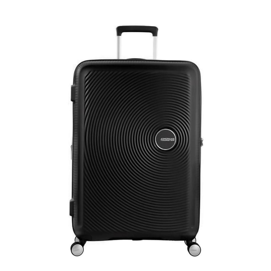 American Tourister Soundbox Spinner 77 Expandable bass black Zwart