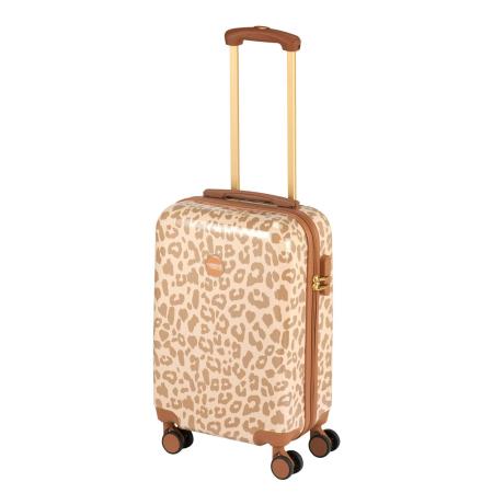 Princess Traveller Animal Print Cabin Trolley leopard Harde Koffer