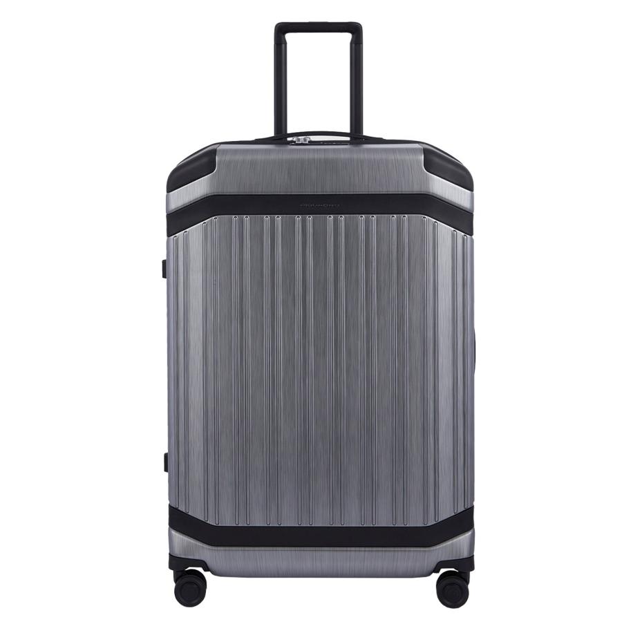 Piquadro PQ-Light Premium Big Size Spinner 75 grey-black Zwart