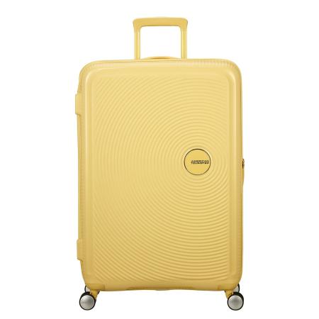 American Tourister Soundbox Spinner 77/28 TSA Expandable pastel yellow